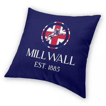 Millwall GB Námestie obliečka na Vankúš Polyester Bielizeň Velvet Vzor Zip Výzdoba Domov Vankúš Prípade