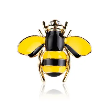 Móda Crystal Kamienkami Brošňa Pearl Smalt Pin Hmyzu Bee Hornet Brošňa pre Ženy Luxulry Oblečenie, Šperky, Doplnky