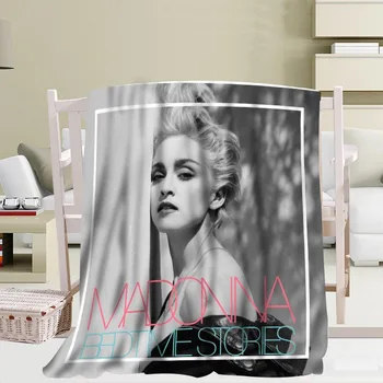 Vlastné Madonna deka Flanelové Falafel Fabric56x80inch 50X60inch 40X50inch Gauč Posteľ Hodiť Deka Dieťa Dospelých Teplé Deky