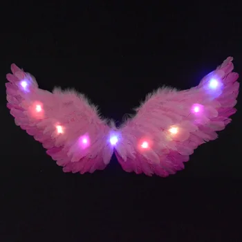 Dospelý Dieťa LED Svietiť Svetlo Anjel Pierko Krídlo Víla Krídla Cosplay Rekvizity Strany Kostým Navidad Vianočné Dekorácie 2022 Nový Rok