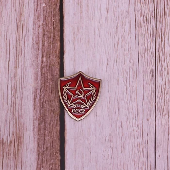 Sovietska červená hviezda pin kladivo kladivo brošňa CCCP komunizmu symbol vojakov odznaky mužov patriot darček vintage kabát tričko šperky
