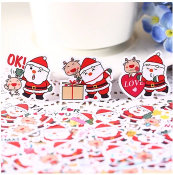 40pcs Tvorivé kawaii self-made vianoce, Santa Claus nálepky /dekoračné nálepky /DIY plavidlá, fotoalbumy
