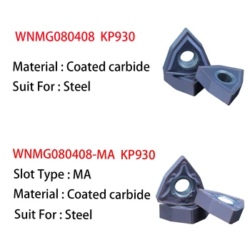 Vysoká Kvalita Potiahnuté cermet zatriedený WNMG Vložky WNMG080404 HQ CNC Sústruh Stroj WNMG O80404 Nástroje na Sústruženie