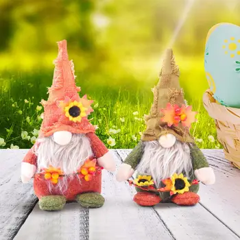 2021 Nové Jeseň Gnome Tekvica Slnečnice Švédsky Trpaslík Deň Vďakyvzdania Darček Jeseň Olush Bábika Domov Okno Vianočné Dekorácie