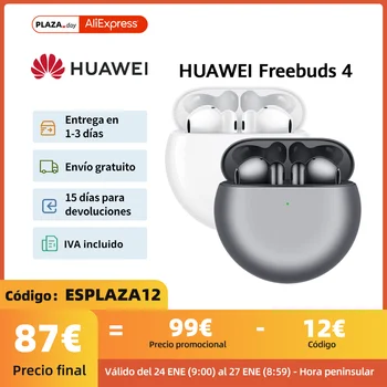 Huawei Freebuds 4 Slúchadlá TWS 14.3 mm Dynamické Jednotky ANC Bluetooth 5.2 Headsetom Aktívny potlačenie Hluku s dvojitým Mikrofónom