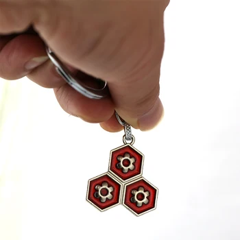 Anime Inuyasha Keychain Sesshoumaru Logo Prívesok Keyring Taška Auto Kľúča Držiteľa Mužov Šperky, Darčeky llaveros