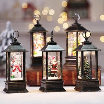 Prenosné Svietidlo LED Svietiť, Prízvuk Svetlo Vianočné Ozdoby Dovolenku Deti Sneh Svete Deco Lesk Svietidla Ženy, Tymián