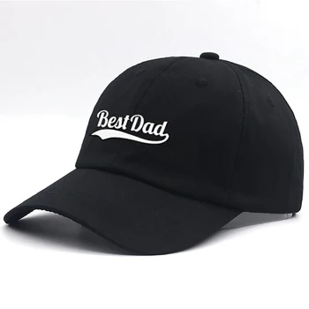 Bavlna výšivky Najlepší Otec šiltovku pre black nastaviteľné módy otec klobúky nové muži ženy hip hop snapback klobúk bežné