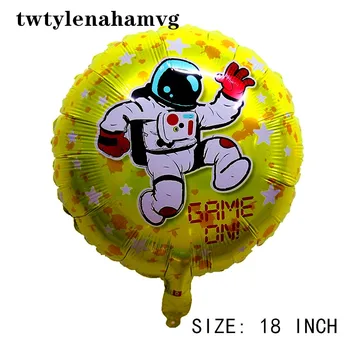 Hra Na Fóliové Balóny Happy Birthday Dekorácie Zápas Rekvizity Nástroj Loptu Veľký Čierny Gamepad Chlapec Nafúknuť Hračky