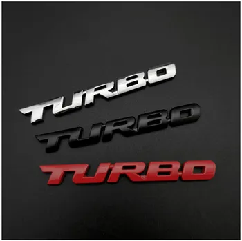 Nové Auto Styling Auto Turbo Boost Nakladanie Podpora 3D Kov Chróm Zliatiny Zinku 3D Znak, Odznak Nálepky Odtlačkový Auto Príslušenstvo