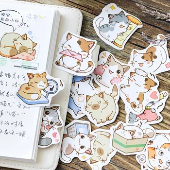 Byť Moja Mačka Dekoratívne Samolepky Samolepiace Nálepky DIY Dekorácie Denník Japonský Papiernictvo Nálepky Deti Darček