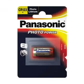 Pila Panasonic bateria pôvodné Litio Especial CR123A 3V sk blistri 1X Unidad