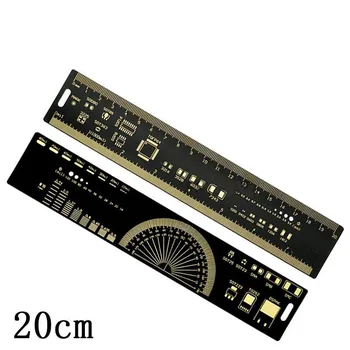 3 Zadajte 15 cm 20 cm 25 cm PCB Pravítko Multi-funkčné Merací Nástroj Rezistor, Kondenzátor Čipu IC SMD Diód, Tranzistorov