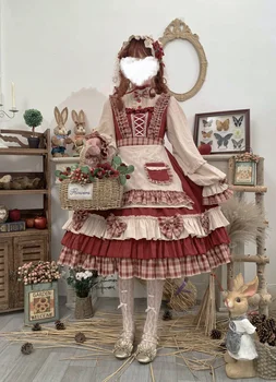 Bowknot stojan svietidla rukáv viktoriánskej šaty kawaii dievča gothic lolita op cos jeseň zima vintage sladké lolita šaty falbala