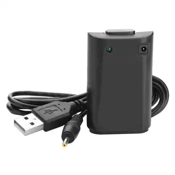 Nabíjateľná Batéria pre Xbox 360 4800 mAh Čierna s USB Nabíjací Kábel Kompatibilné s originálnymi Xbox360 Gamepad