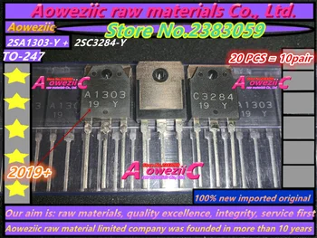 Aoweziic 2019+ nový, originálny import 2SA1303-Y 2SC3284-Y 2SA1303 2SC3284 TO-247 Audio Zosilňovač Výkon Tranzistor (1 pár )
