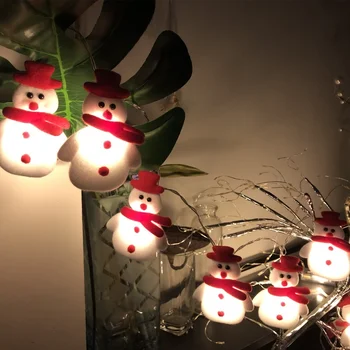 10/20 LED Vianočné Osvetlenie LED Santa Svetlá String USB Holiday Party Dekorácie Prívesok Izba Dekor Rozprávkových Svetiel Nový Rok 2022