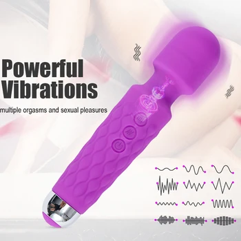 Silný Šok G-Spot AV Vibrátor Sexuálne Hračky Pre Ženy Dildo Pošvy Clitori Masér Vibrácií AV Stick Bezpečný Sex Dospelých, Hračky Produkt