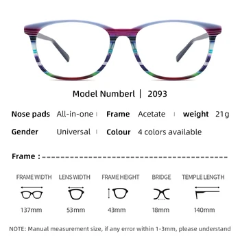 BEGREAT Klasické Módne Optické Okuliare Pre Ženy Okuliare Acetát Rám Mužov Dizajnér очки для зрения Čierne Okuliare