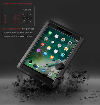 Láska Mei Silný Shockproof Hliníkový obal pre iPad 2/3/4 9.7 Ťažkých ochranný Kryt Plášťa pre iPad A1395 A1416 A1458 Prípade