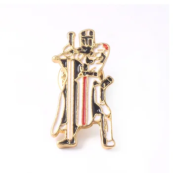 Slobodomurárstva Rytieri Templar Tesnenie Crusaders Solomons Chrámu Kolíky Brošne Stráže s Mečom Zadarmo Murárov Odznak Brošňa pre Mužov Šperky