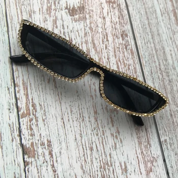 ZAOLIHU Malé Čierne Pánske slnečné Okuliare Zlatý Diamant Ženy Okuliare Vintage PC Gafas de sol uv 400 Lupa 