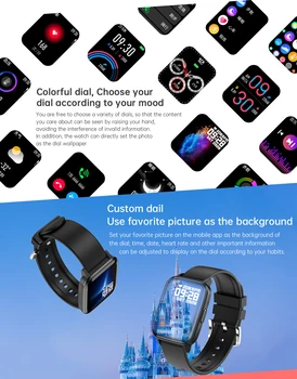 2021 Smart Hodinky Muži Ženy Plne Dotykový Fitness Tracker Nepremokavé Smartwatch Pásmo Pre Samsung Apple Android Huawei Xiao