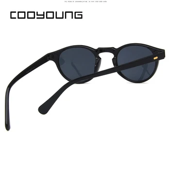 COOYOUNG New Vysoká Kvalita Značky Dizajnér Okrúhle slnečné Okuliare Mužov Retro Vintage Jazdy Slnečné Okuliare Muž Slnečné Odtiene UV400