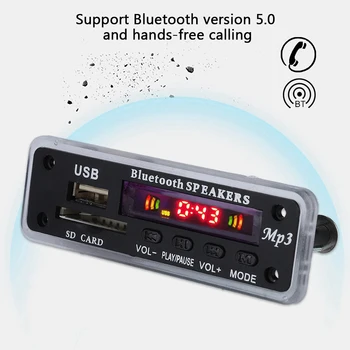 Horúce kvalitné Auto Reproduktor Modul FM Rádio, USB, SD Karty Bezdrôtového pripojenia Bluetooth 5.0 MP3 Rada Dekodér Rada Diaľkové Ovládanie Prehrávača