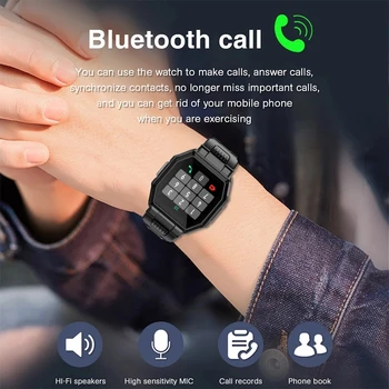 2021 Nové Inteligentné Hodinky Mužov Športové Fitness Tracker Bluetooth Hovor Multi-function Srdcovej frekvencie, Krvného Tlaku Nepremokavé Smartwatch
