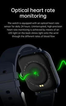 Smart hodinky s hudbou kontrolu Srdcovej frekvencie Monitora krvného tlaku Mieru Voĺba Fitness Tracker pre iPhone Xiao android ios