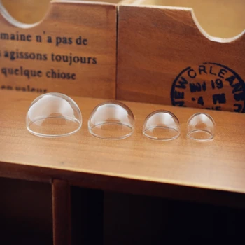 10pieces 25 mm 15 mm 20 mm polovicu sklo svete dome medailón ampulka prívesok sklenená fľaša fľaša prívesok módne šperky príslušenstvo