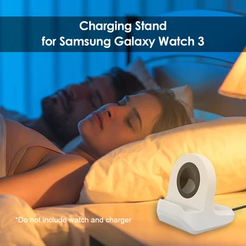 Čierna alebo Biela Silikónové Hodinky Nabíjací Dok Držiak pre Samsung Galaxy Sledujte 3 Aktívne 1 2 Napájanie Kolísky Stojan Stanice