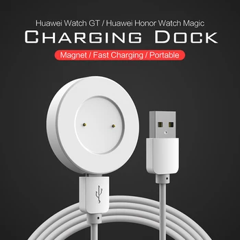 Nové Inteligentné hodinky Dock Nabíjačka pre česť magic 2/Huawei GT GT2 GT2e nabíjačku 120 cm USB nabíjací kábel Magnetické Nabíjacej Kolísky