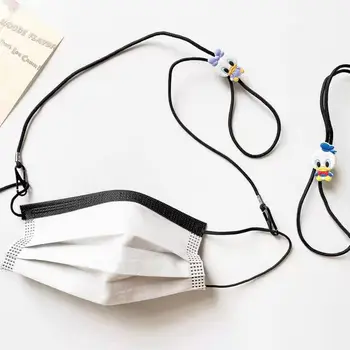 Nový jednoduchý osobnosti cartoon kačica nylon ozdobná šnúrka na uniforme maska reťazca okuliare reťazca maska pásu
