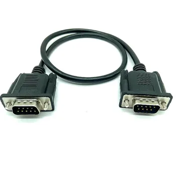 RS232 Kábel RS-232 DB9F na DB9F mužov a Žien / DB9 samec Konektor Serial Null-Modem kábel
