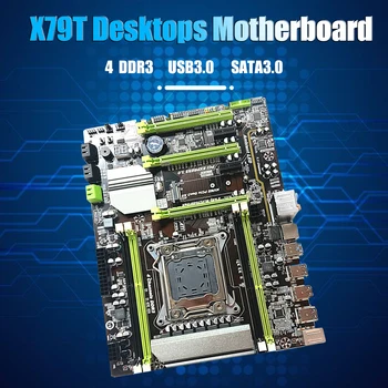 X79T LGA 2011 CPU USB3 základná Doska.0 M. 2 SATA, 4 DDR3 Doske pre Stolné PC, Počítač Core i7/Xeon Server 2011