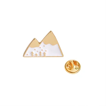 12 ks/set Sneh na Horských Apple Ananás Dom Shell Ovce Fox Brošňa Pin Ženy Muži Tričko Bunda Odznak Kolíky Módne Šperky