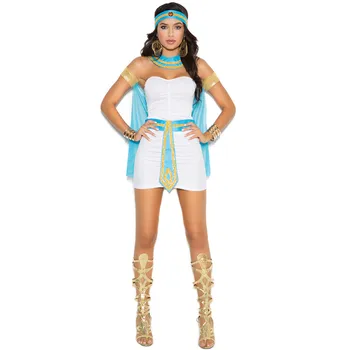 Sexy Kleopatra, Egyptská Kostým Dámy Kleopatra Roman Princezná Oblečenie Gréckej Bohyne Stredoveké Šaty Maškarný Kostým