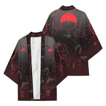 Uchiha Hatake Anime Kimono Plášť Uzumaki Klanu Odznak Kimono Cardigan Muži Ženy Župan Cospaly Akatsuki Voľné Tričko