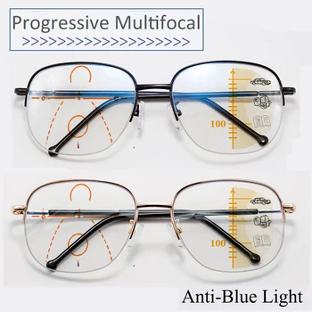 Inteligentný progresívna Multifokálna čítanie okuliare pre mužov, ženy v blízkosti a s dvojakým použitím Anti-Modré Svetlo automatické prispôsobenie Okuliarov