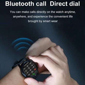 2021 Nové Inteligentné Hodinky Mužov Športové Fitness Bluetooth Hovor Multi-Function Srdcovej Frekvencie, Krvného Tlaku Plne Dotykový Displej Smart Hodinky